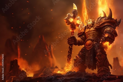 Ragnaros is a character from the massively popular online game, World of Warcraft. He is an elemental lord of fire and the final boss of the Molten Core raid, which was introduced in the game's first 