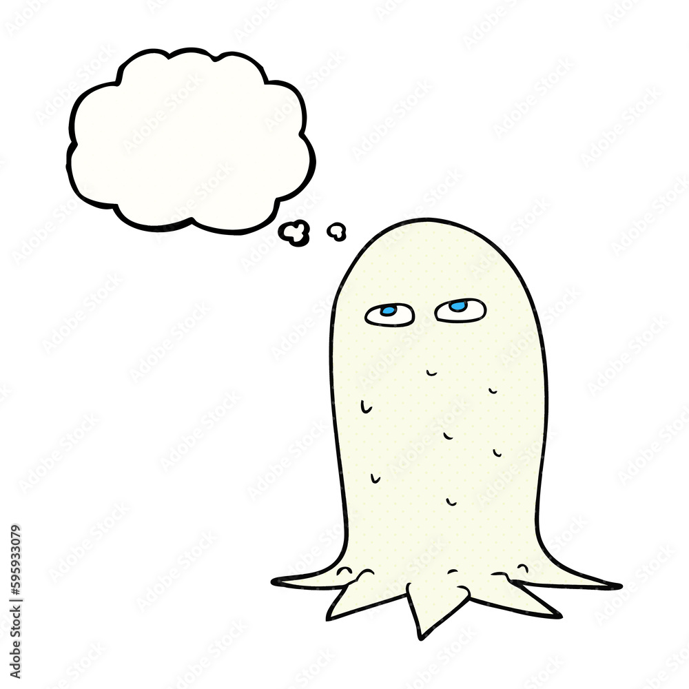 freehand drawn thought bubble cartoon halloween ghost freehand drawn thought bubble cartoon halloween ghost