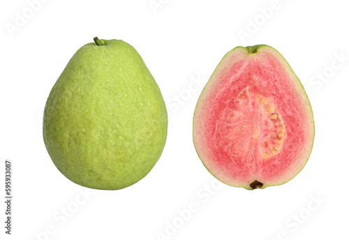 Pink guava isolated on transparent png