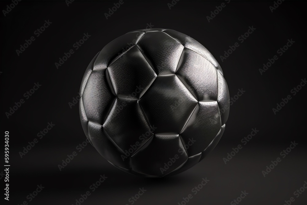 Fototapeta premium Isolated 3D soccer ball. Generative AI
