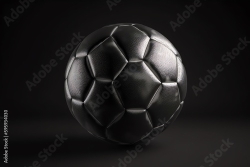 Isolated 3D soccer ball. Generative AI