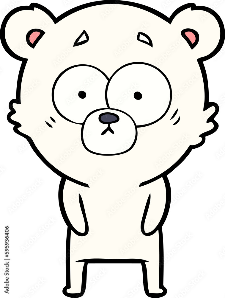surprised polar bear cartoon surprised polar bear cartoon