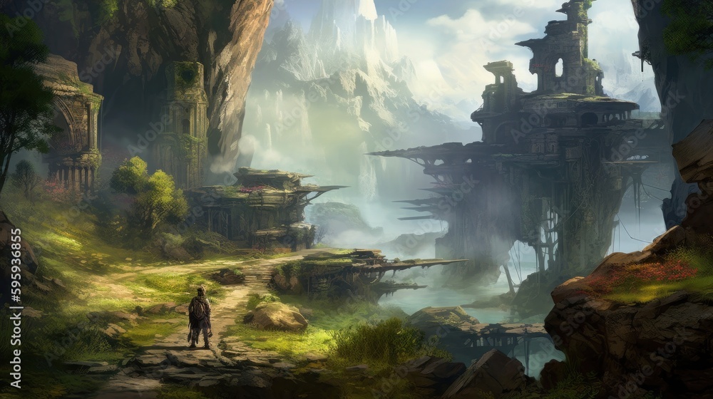 Fototapeta premium Gaming Art Wallpaper Background