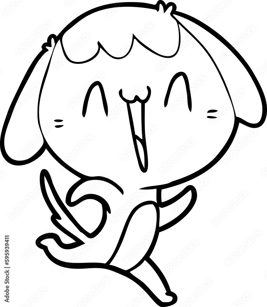 cute cartoon dog