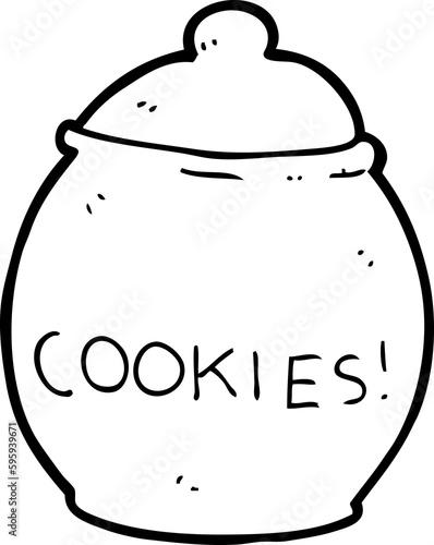 Canvas Print cartoon cookie jar