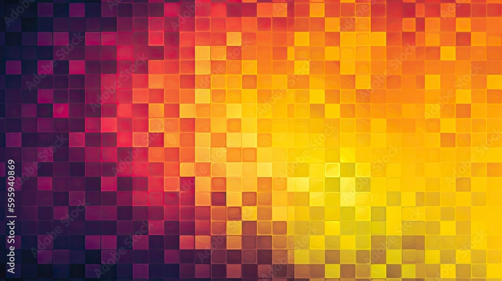 Digital Spectrum: A Vivid and Evocative, Abstract Design Featuring a Complementary Color Transition from Deep Purple to Bright Yellow - generative ai Digital Spectrum: A Vivid and Evocative, Abstract Design Featuring a Complementary Color Transition from Deep Purple to Bright Yellow - generative ai