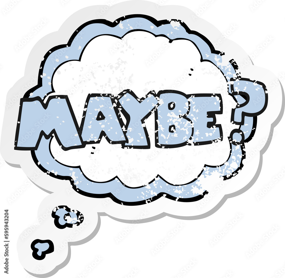 retro distressed sticker of a maybe cartoon symbol retro distressed sticker of a maybe cartoon symbol