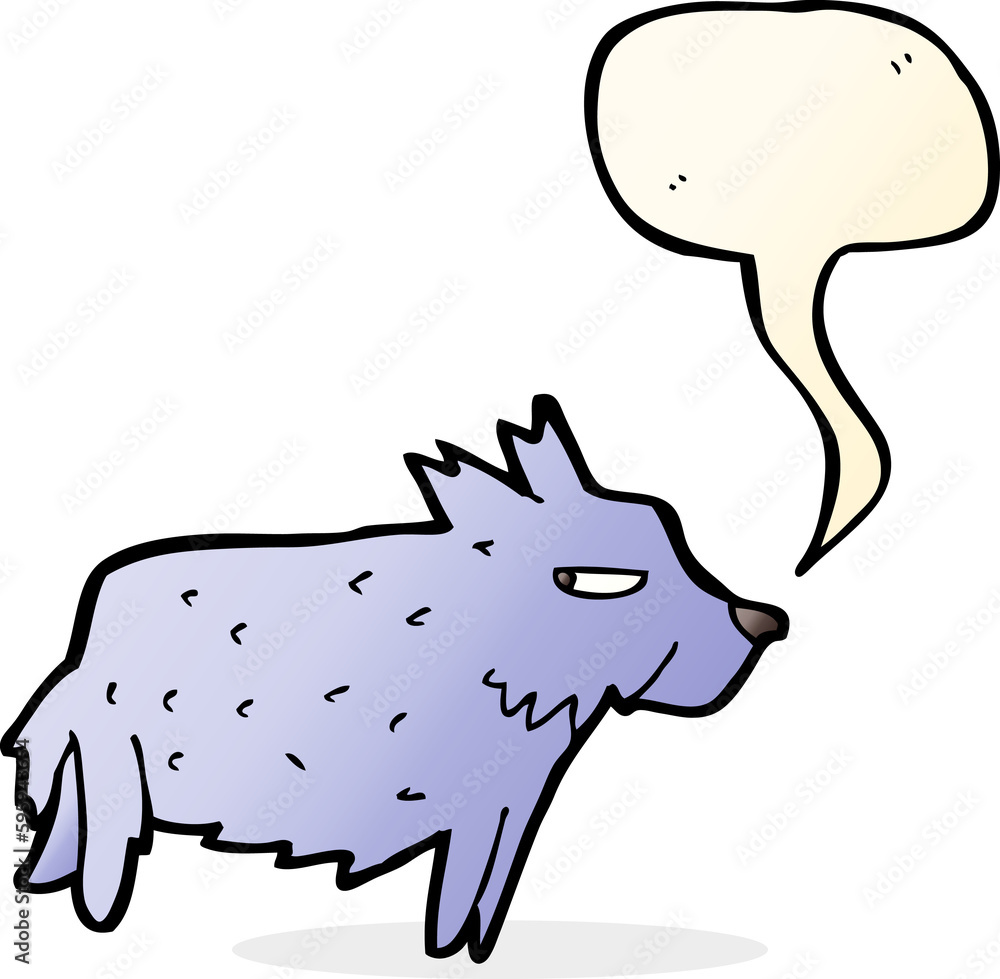 cartoon terrier with speech bubble cartoon terrier with speech bubble