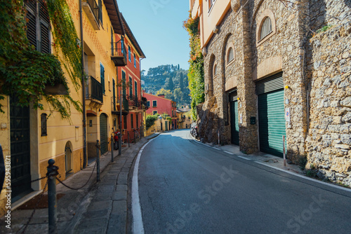 narrow street in old town Italy