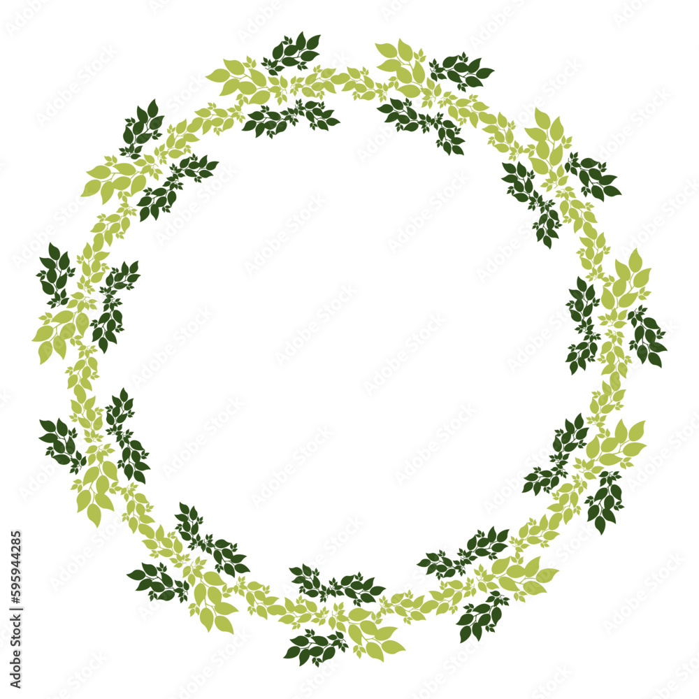 frame with leaves and bids frame with leaves and bids