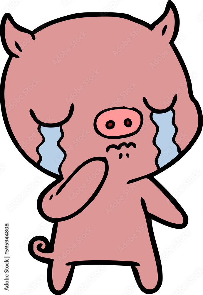 cartoon pig crying cartoon pig crying