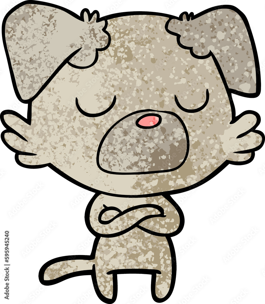 Obraz premium cartoon dog