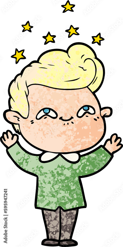 cartoon excited man cartoon excited man