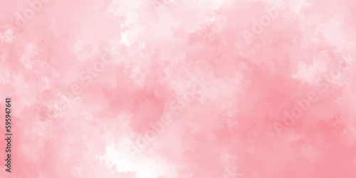 Abstract pink watercolor background .hand painted vector illustration .gradient pink texture background .Soft pink grunge background frame.	