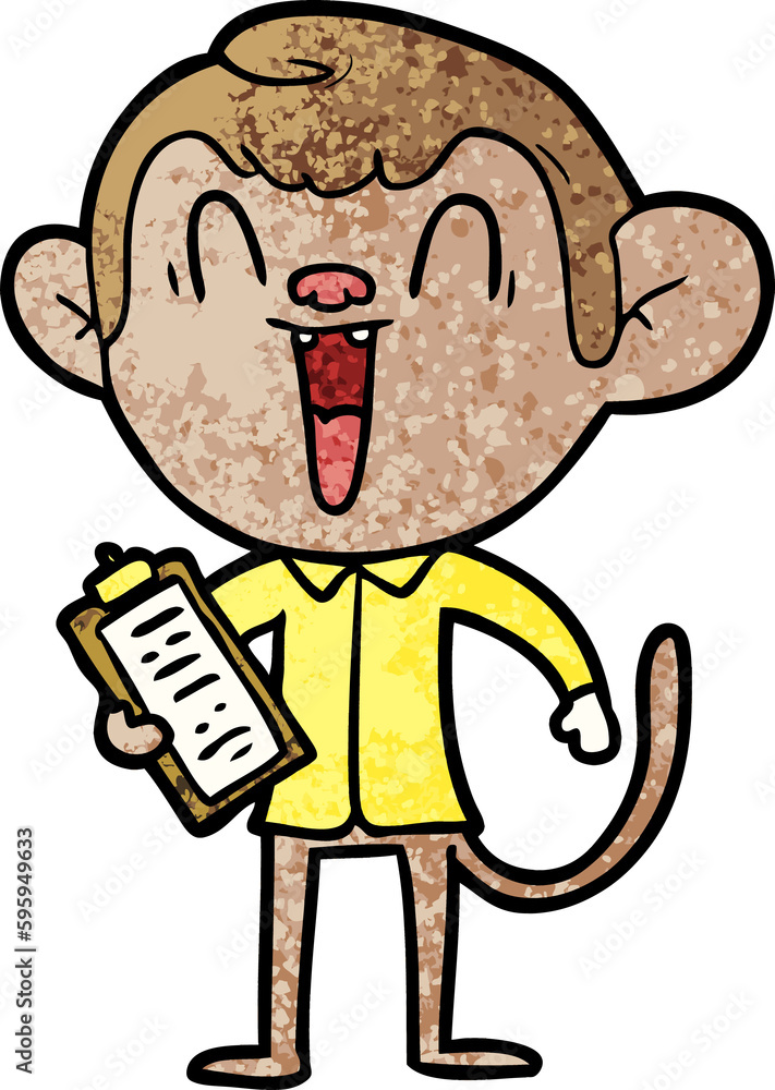 cartoon laughing monkey cartoon laughing monkey