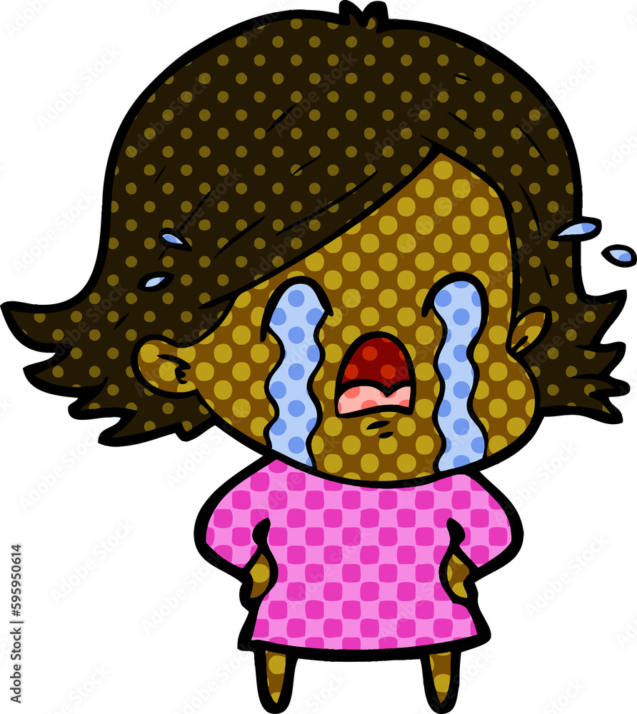 cartoon woman crying cartoon woman crying