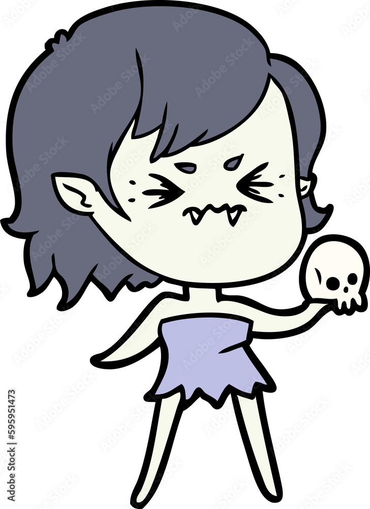 annoyed cartoon vampire girl annoyed cartoon vampire girl