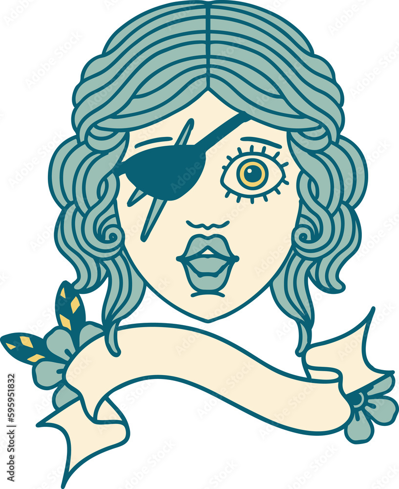 Retro Tattoo Style human rogue character face Retro Tattoo Style human rogue character face