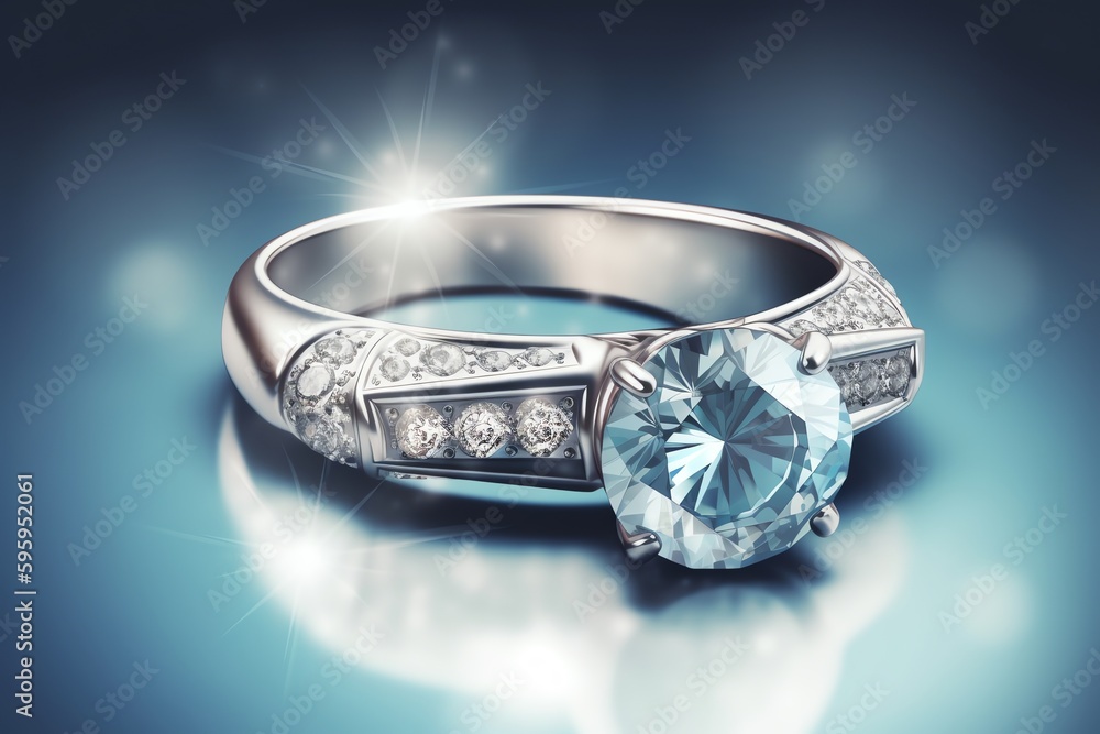 Premium Vector | Engagement ring icon simple vector illustration