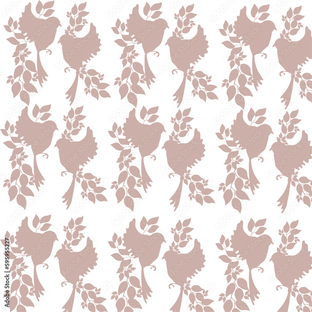 bird of paradise, pattern bird of paradise, pattern