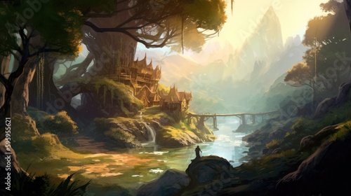 RPG Fantasy Game Art Background