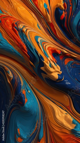 Abstract background in oran...