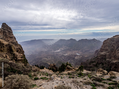 View from Pico de las Nieves on the island of Gran Canaria, Canary Islands, Spain © karlosxii