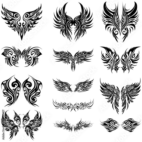 Tribal Tattoo Element Set
