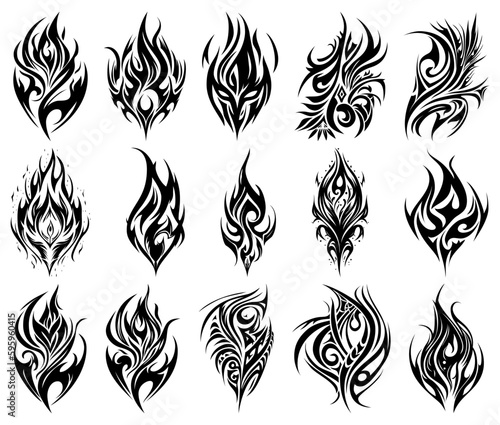 Tribal Tattoo Element Set