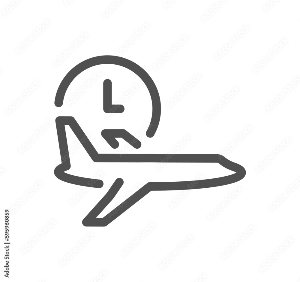 Airport related icon outline and linear vector. Airport related icon outline and linear vector.