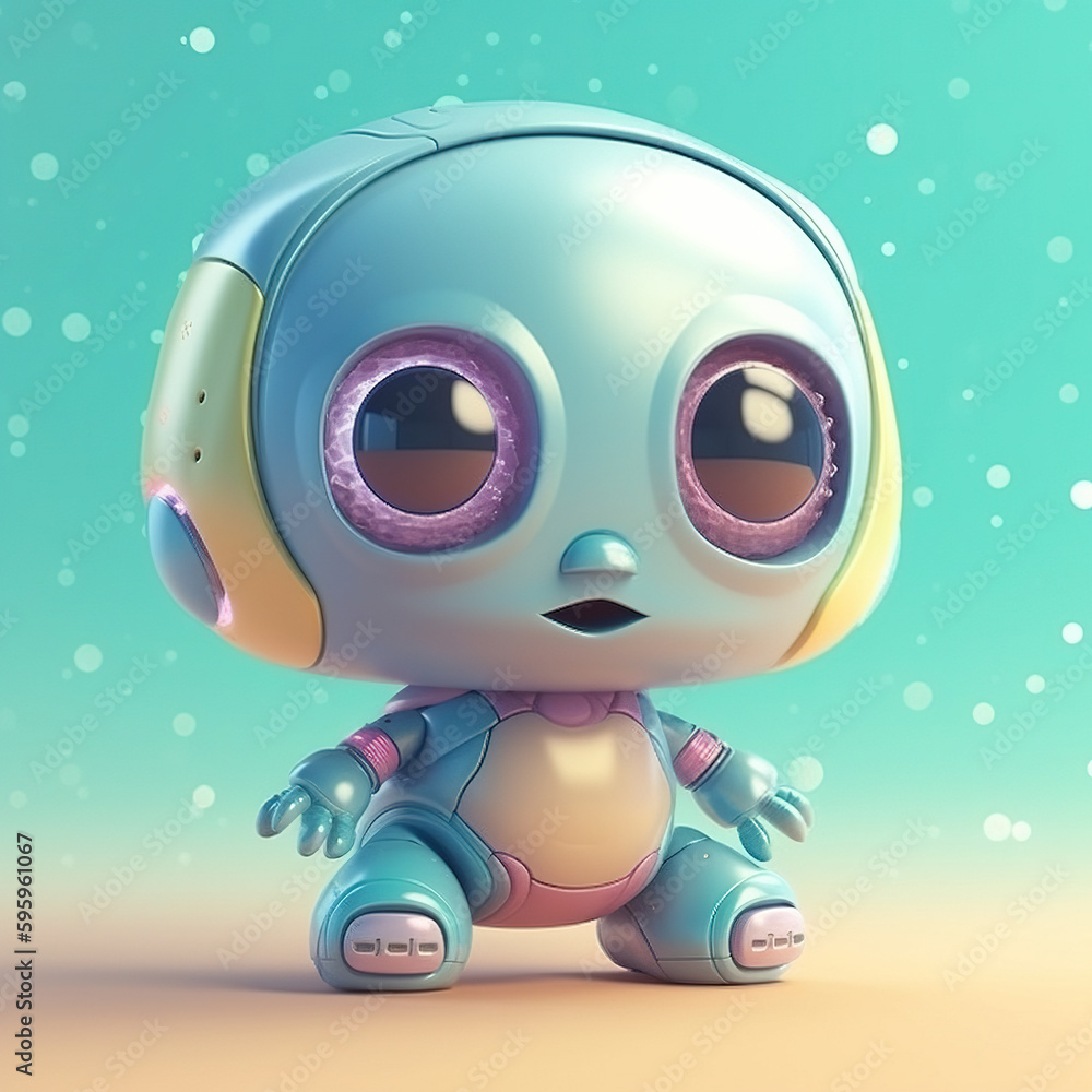 3d creatures illustration. Generative AI. 3d creatures illustration. Generative AI.