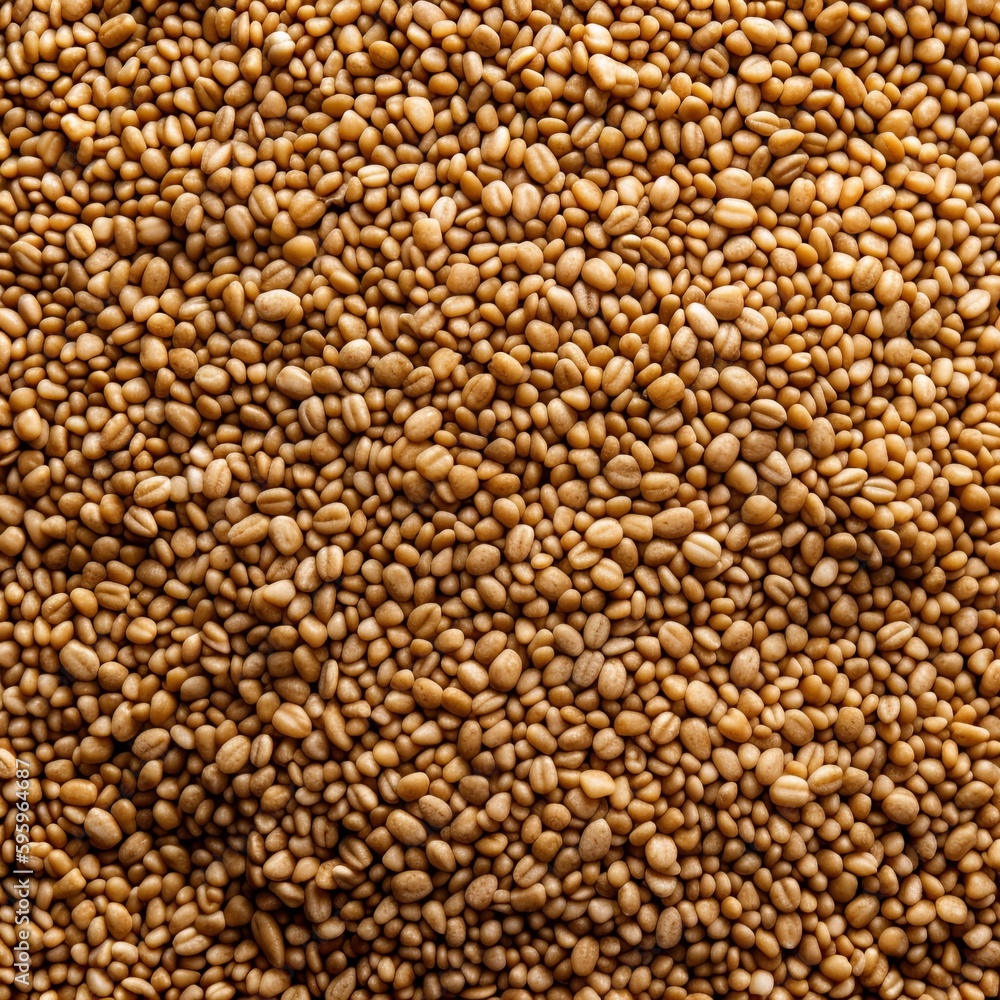 Top down view of fresh sesame seeds. AI Generative Art. Top down view of fresh sesame seeds. AI Generative Art.