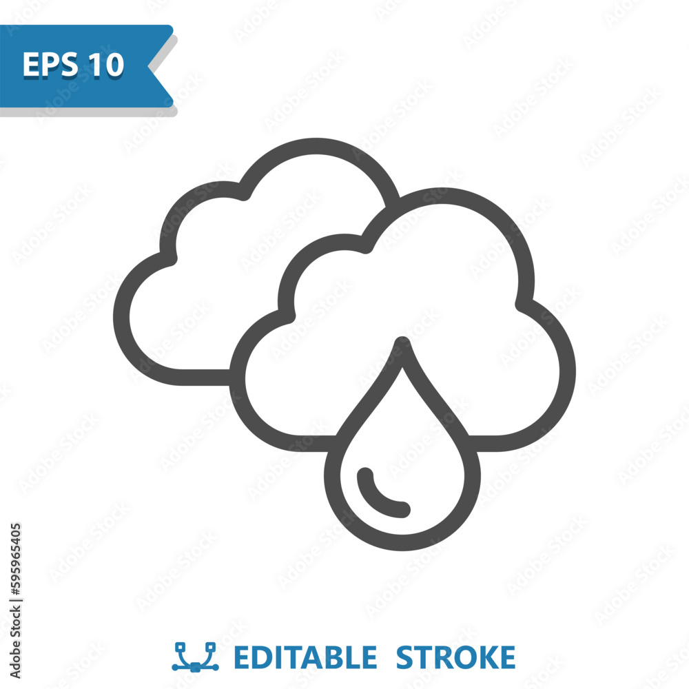 Raining Icon - Rain, Weather, Cloud, Cloudy, Raindrop, Droplet Raining Icon - Rain, Weather, Cloud, Cloudy, Raindrop, Droplet