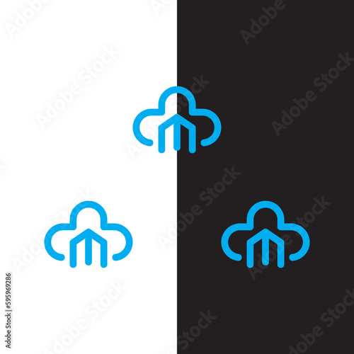 CLOUD M LOGO DESIGN