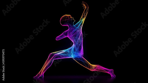 neon dancer background