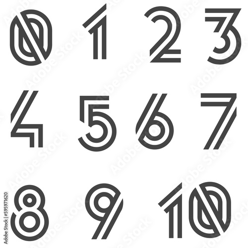 printable numbers 1 to 10 for kids learning.