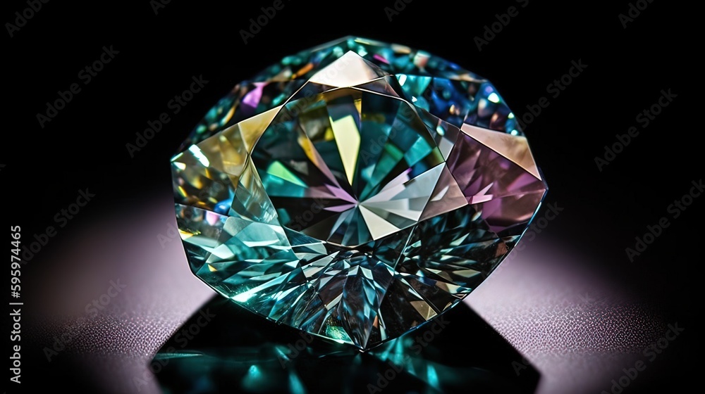 diamond on black. Created with generative technology. diamond on black. Created with generative technology.
