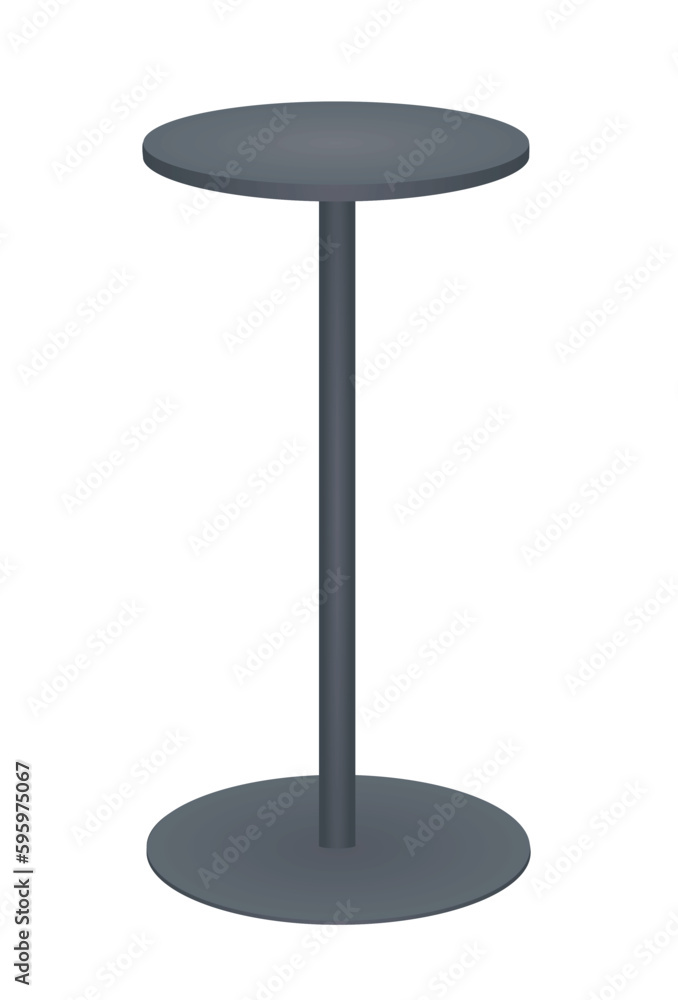 Silver bar table. vector illustration Silver bar table. vector illustration