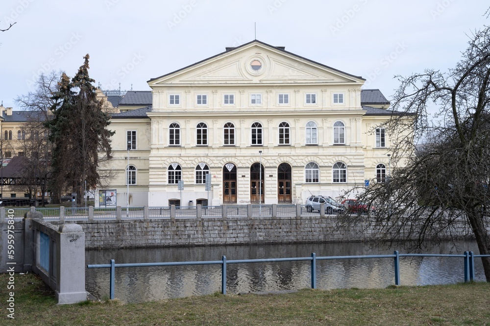 The Slávie Cultural House on the southern edge of the historic center of České Budějovice was built in 1871–1872. The building is a protected cultural monument