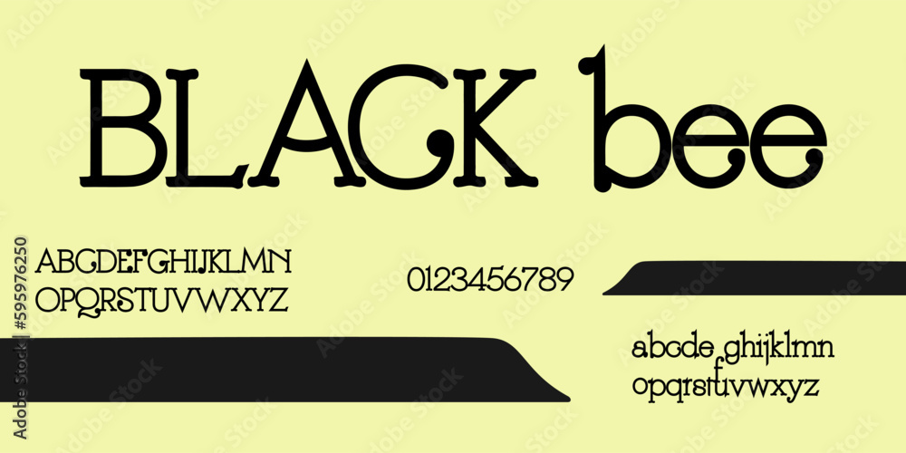 Obraz premium Edition creative font and modern alphabet.