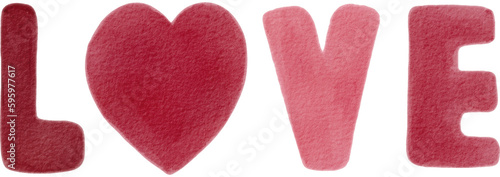 love letter valentine day watercolor png