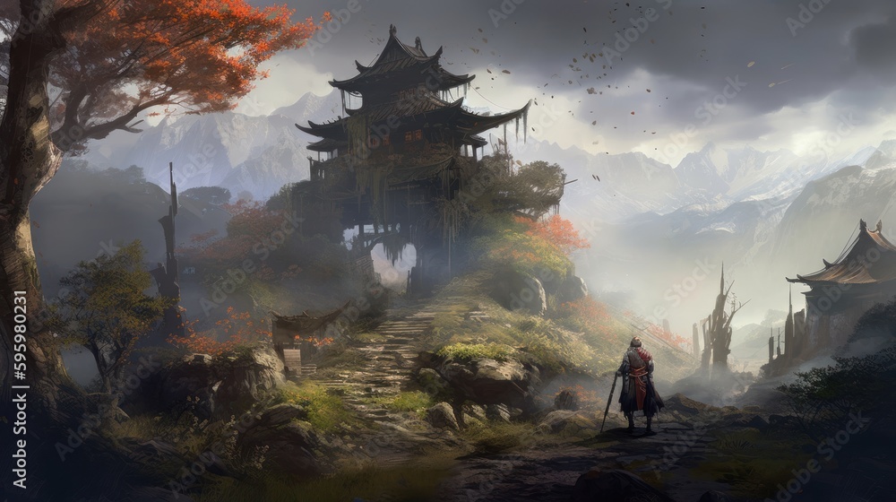 Fototapeta premium Role Playing Games Game Art Background