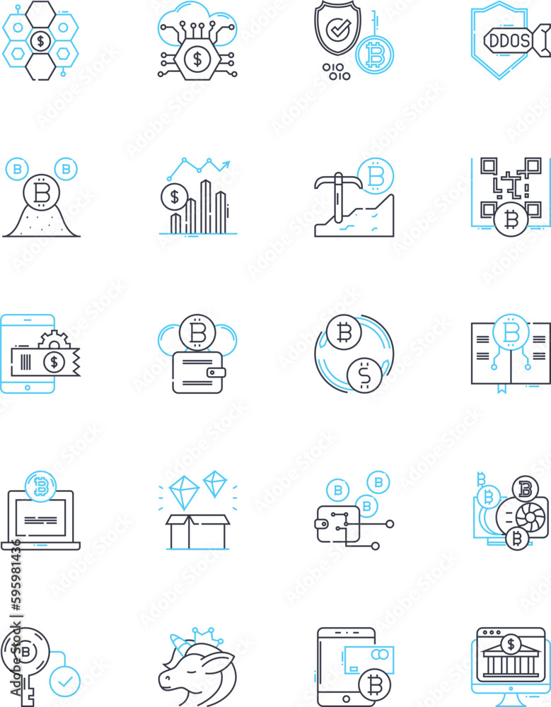 Digital reality linear icons set. Immersion, Haptic, Simulation, Cyber, Virtual, Augmented, Interface line vector and concept signs. Avatar,Projection,D outline illustrations Digital reality linear icons set. Immersion, Haptic, Simulation, Cyber, Virtual, Augmented, Interface line vector and concept signs. Avatar,Projection,D outline illustrations