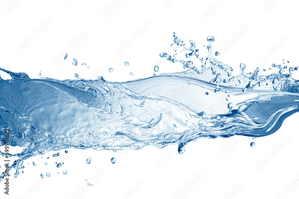 Water splash, water splash isolated on white background, water Water splash, water splash isolated on white background, water