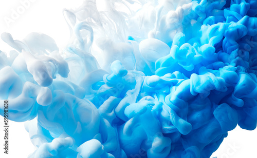 Blue paint splash abstract texture background