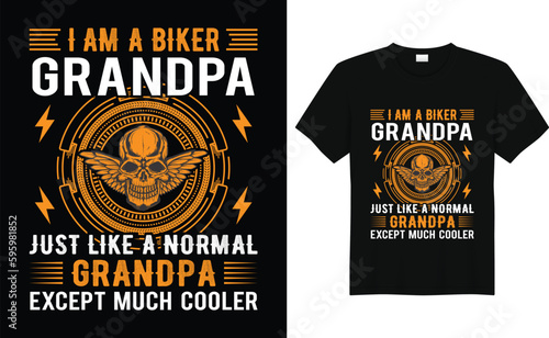 biker grandpa tshirt design motorbike tshirt design