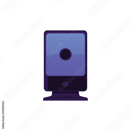 Humidifier or steam diffuser for home air, flat vector illustration isolated.