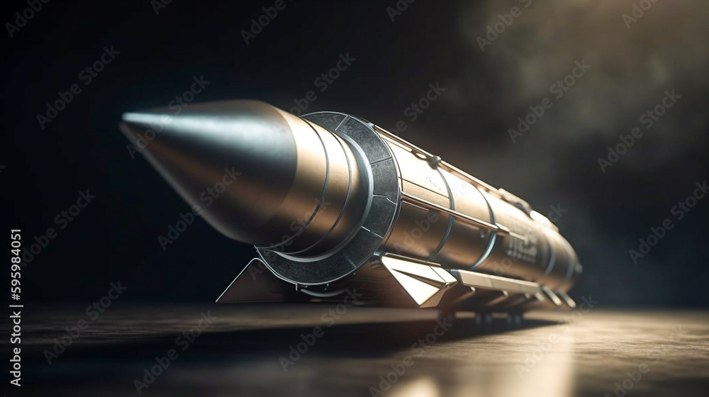 The nuclear warhead and Missiles are ready to be launched. Hypersonic Weapons of mass destruction. Nuclear rockets are ready to flying in the air to defense and attack. Generative AI, illustration. The nuclear warhead and Missiles are ready to be launched. Hypersonic Weapons of mass destruction. Nuclear rockets are ready to flying in the air to defense and attack. Generative AI, illustration.