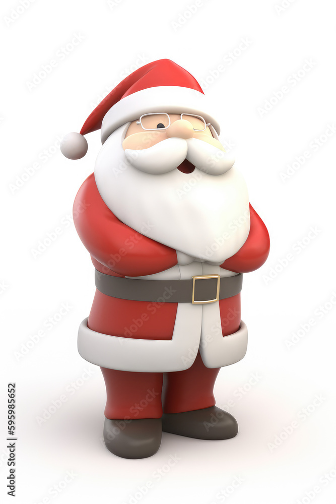 Santa Claus isolated on a white background Generative AI Santa Claus isolated on a white background Generative AI
