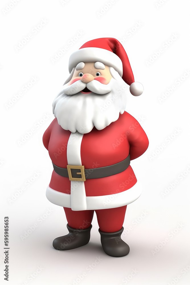 Santa Claus isolated on a white background Generative AI Santa Claus isolated on a white background Generative AI